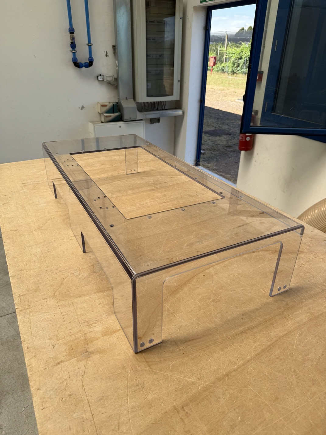 Carter in policarbonato per ispezione alimentare