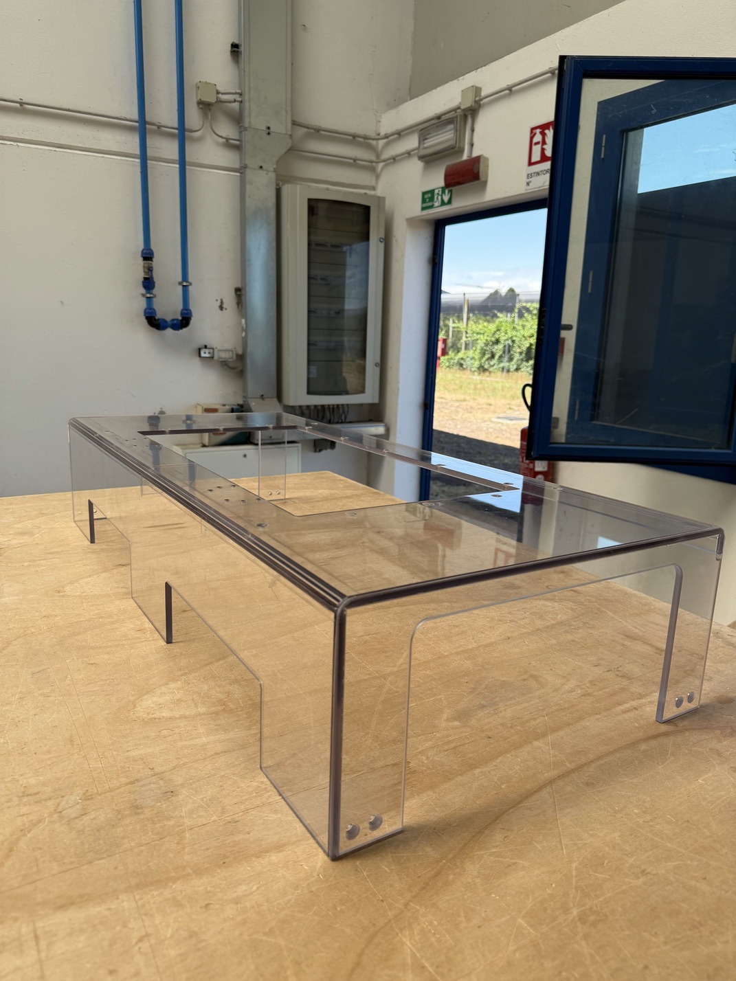 Carter in policarbonato per ispezione alimentare